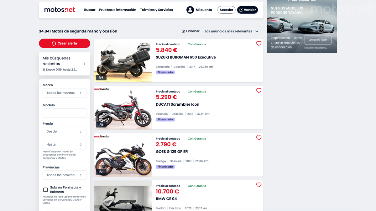 Guía para comprar una moto de ocasión